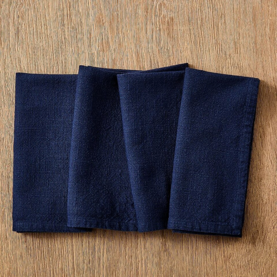 Slub Cotton 51 cm x 51 cm Napkins (Set of 4) West Elm Australia